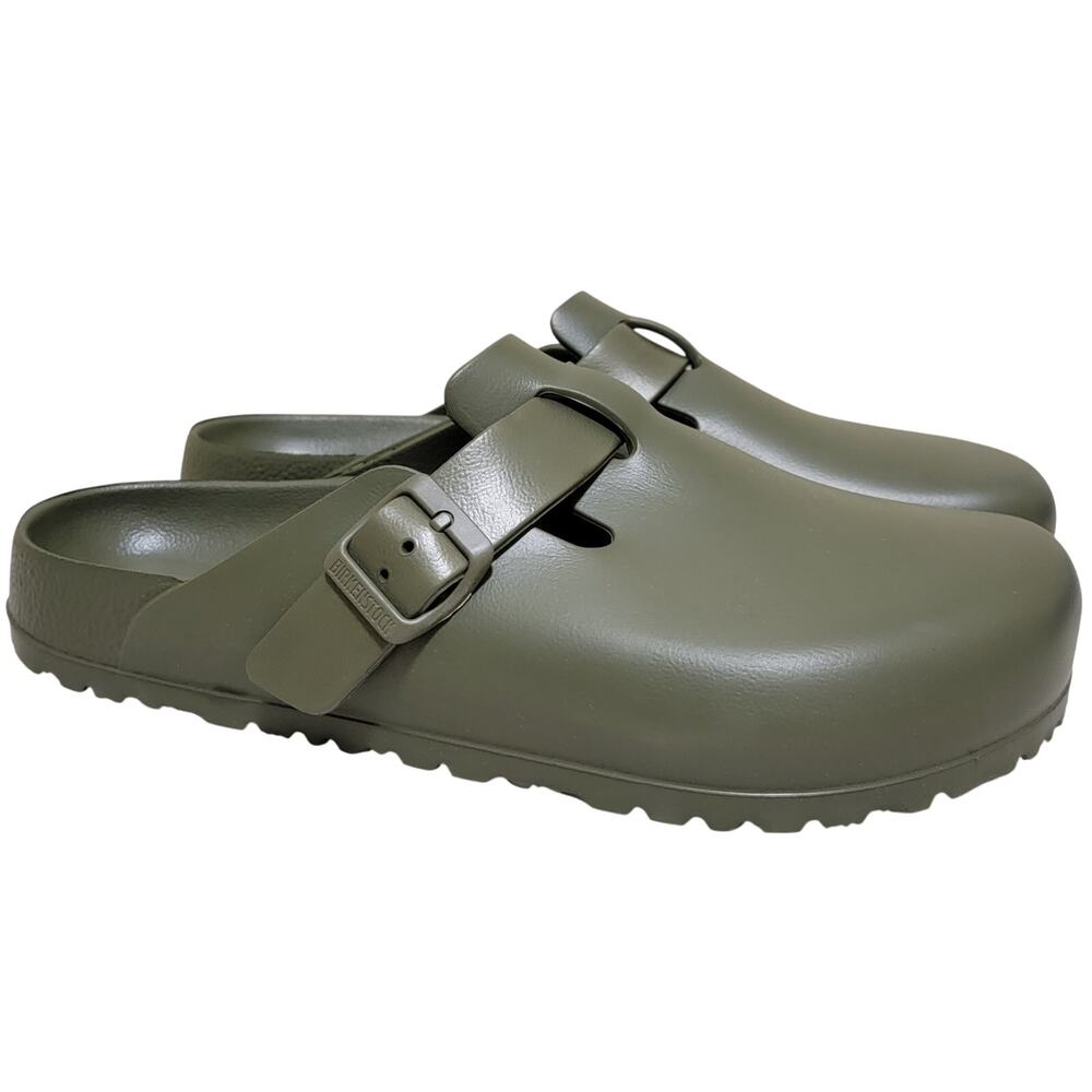 Birkenstock Men Boston EVA Slip On Comfort Clogs Size US 9 Khaki Green - Picture 2 of 6